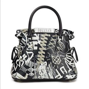 Maison Margiela micro 5AC bag printed leather